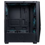 Hiditec V20 Pro Caja de PC Gaming Semitorre ARGB Negro con Cristal Templado, 8 Ventiladores, Compatible ATX